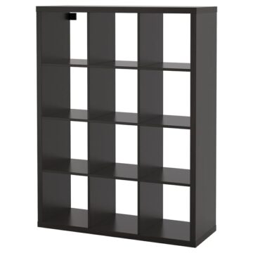 black brown shelf