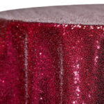 Red Sequined linen