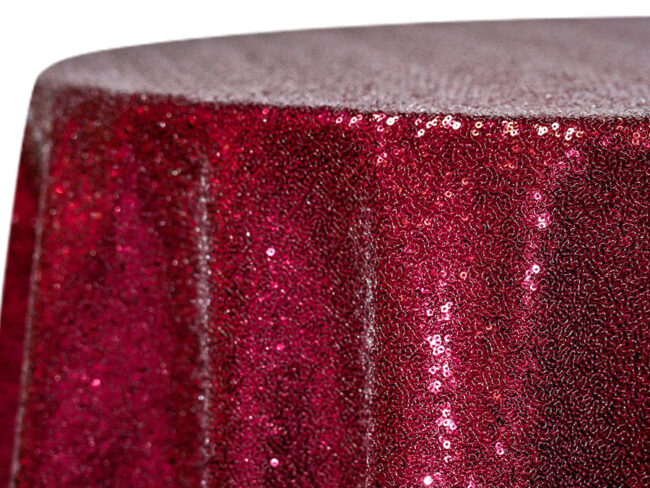 Red Sequined linen