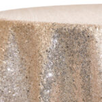 Nude sequined linen