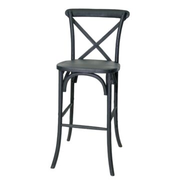 ebony x-back barstool