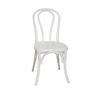 white bistro cafe chair