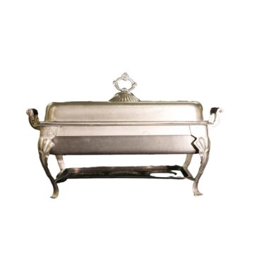 8 QT Rectangle Chafing Dish with Wood Handles