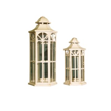 Antique white lanterns